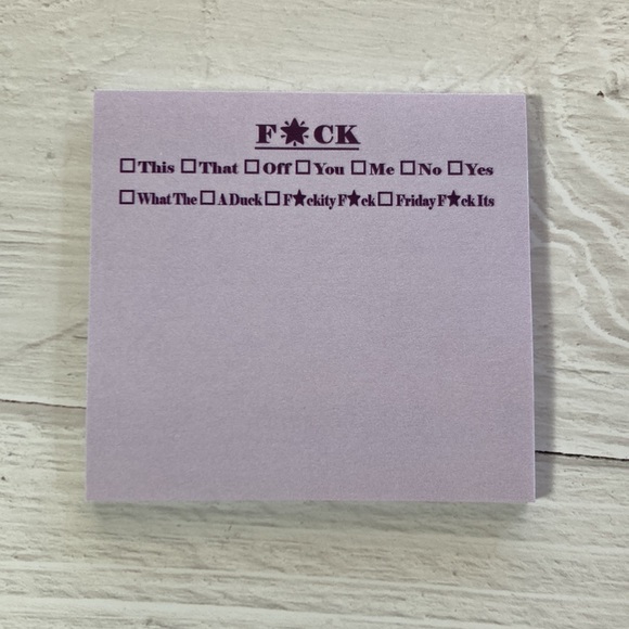 F*ck Post-it® Notes - Purple - Picture 2 of 3